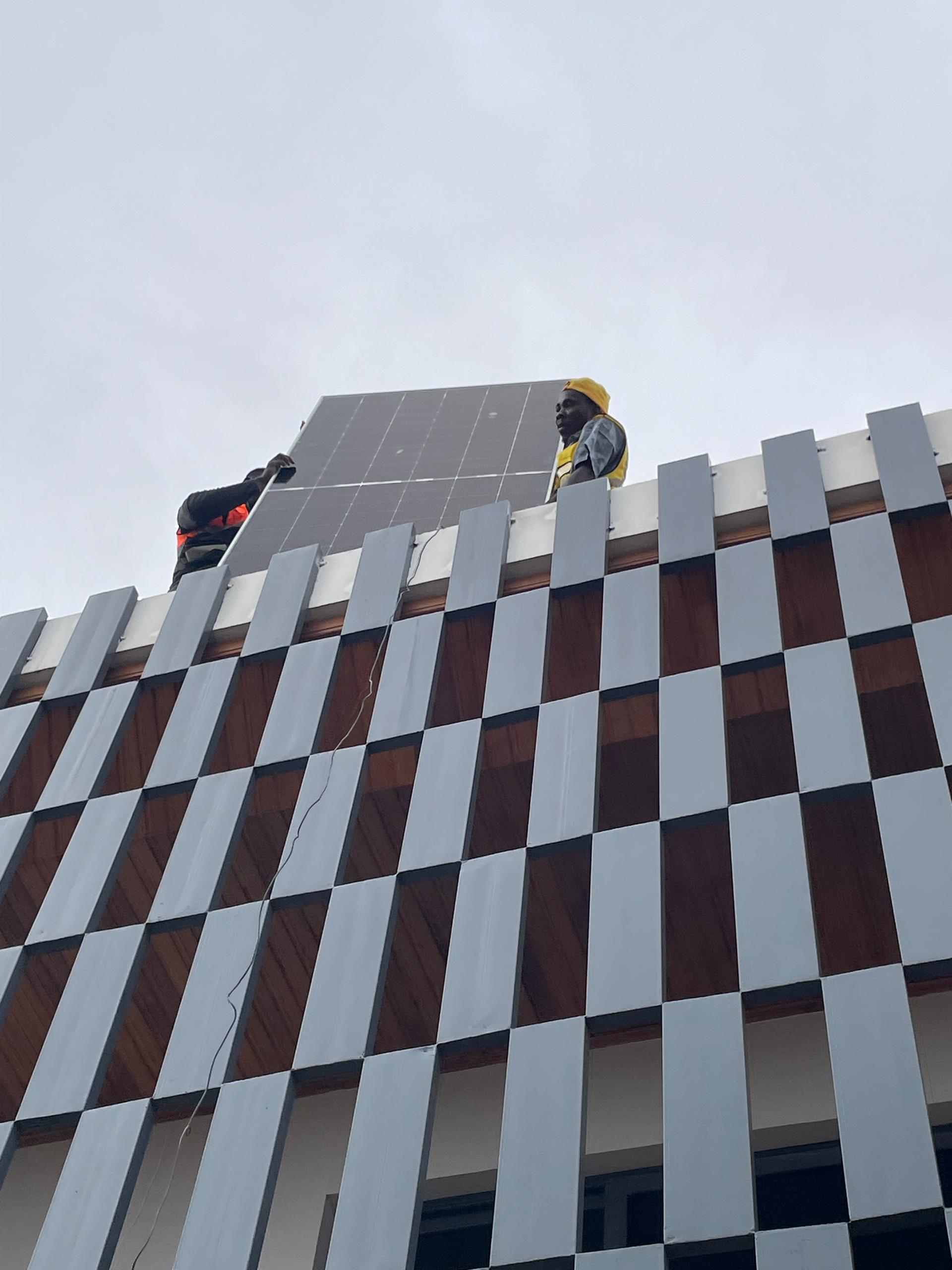 Commercial building installation