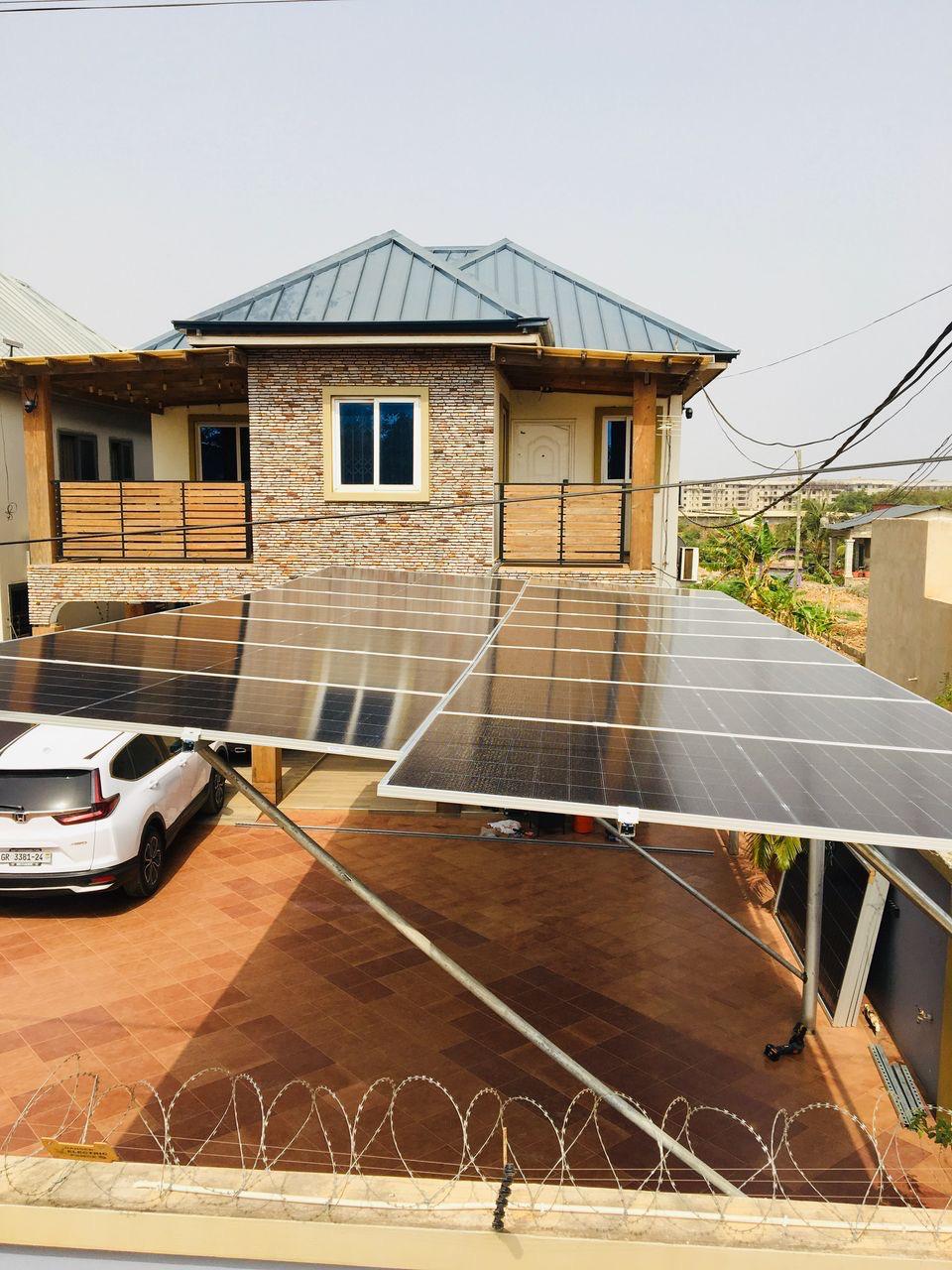 Residential carport solar system